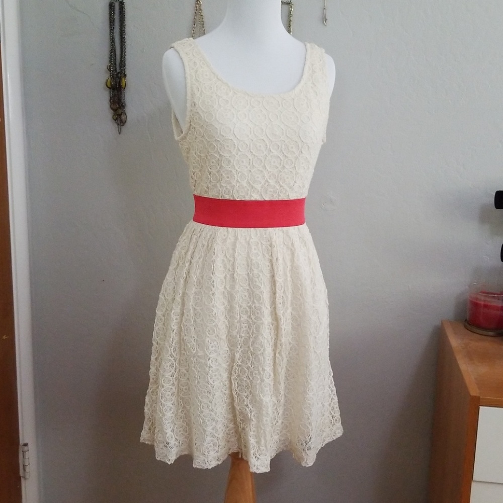 Off-White Lace Dress